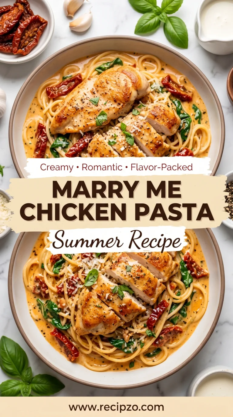 Marry Me Chicken Pasta (Summer Recipe)