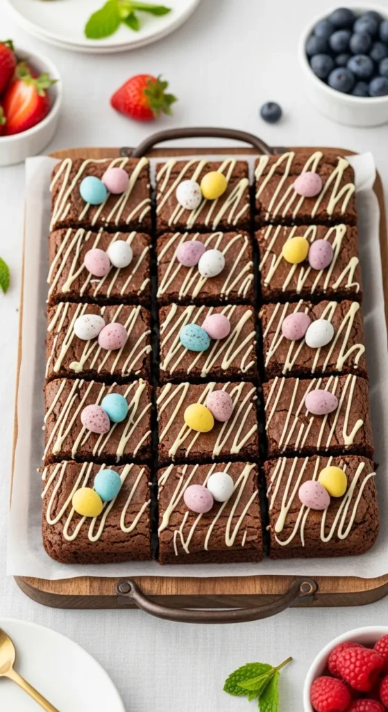 Mini Eggs Brownie Bars