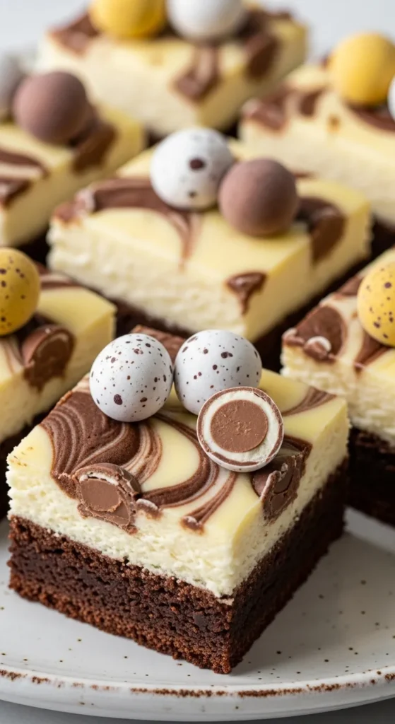 Mini Eggs Cheesecake Brownies