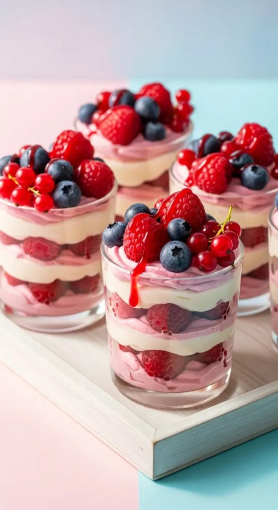 No-Bake Raspberry Mousse Cups