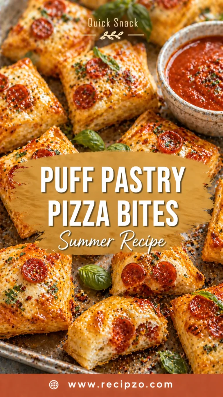 Puff Pastry Pizza Bites Summer Recipe