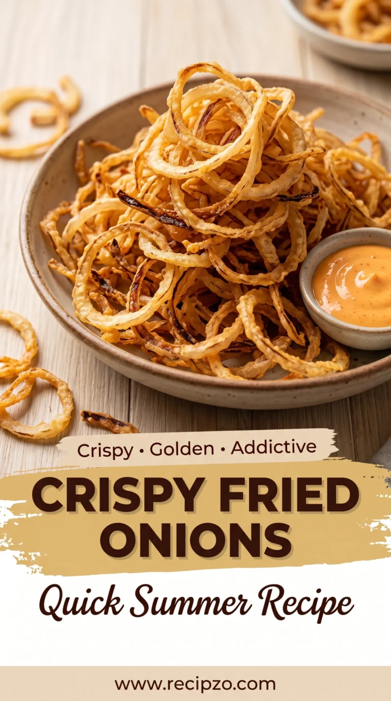 Quick Summer Crispy Fried Onions Recipe