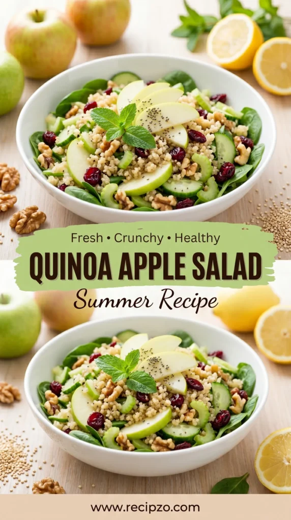 Quinoa Apple Salad (Summer Recipe)
