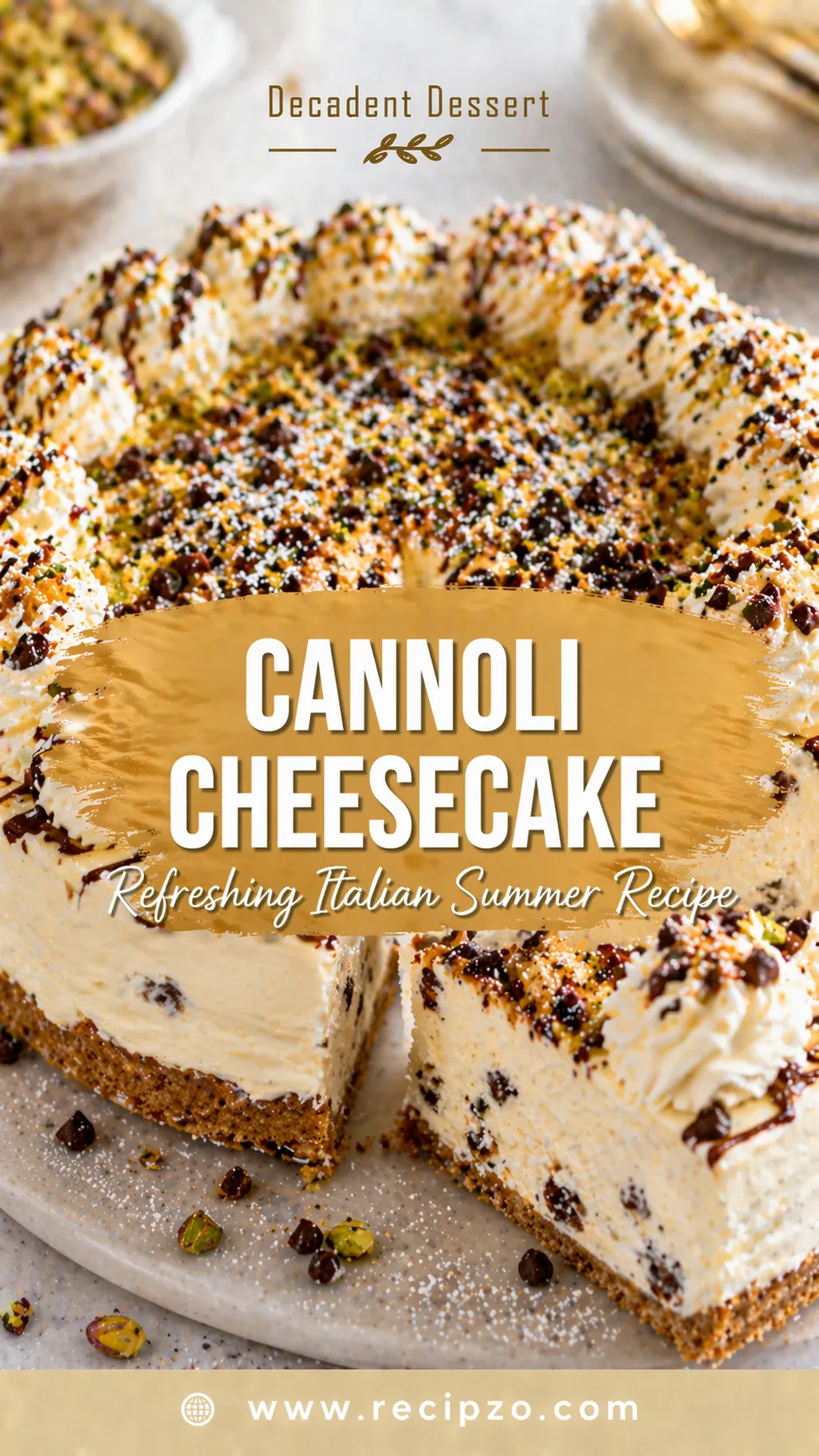 Refreshing Italian Cannoli Cheesecake for Summer Recipe
