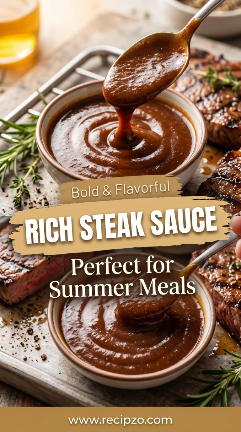 Rich Steak Sauce for Summer Meals