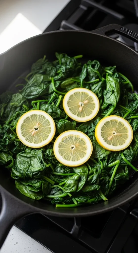 Sautéed Spinach with Lemon