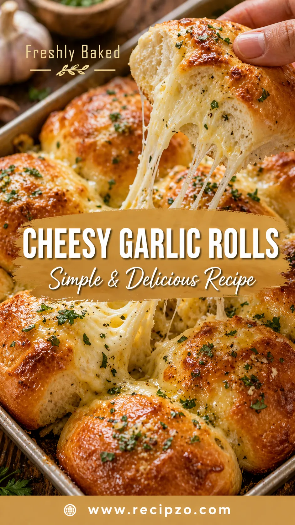Simple Cheesy Garlic Rolls for Summer Family Dinners
