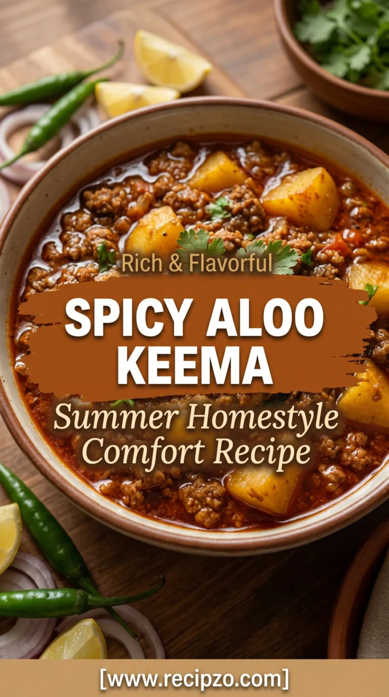 Spicy Aloo Keema Summer Recipe with Ground Meat (Homestyle Comfort Dish)