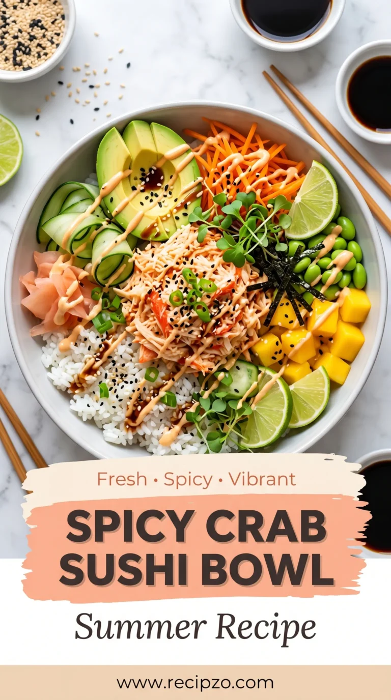 Spicy Crab Sushi Bowl (Summer Recipe)