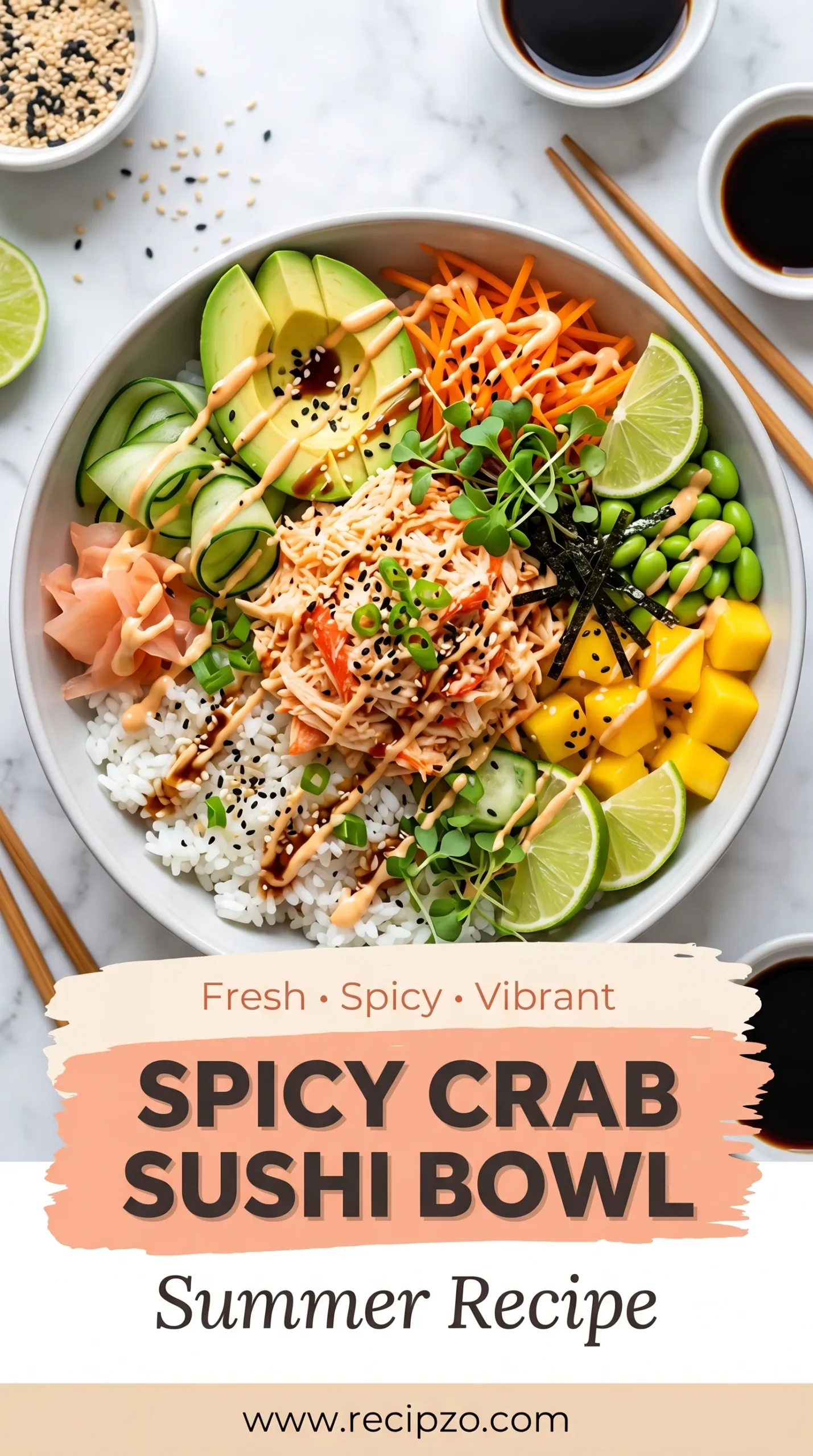 Spicy Crab Sushi Bowl (Summer Recipe)