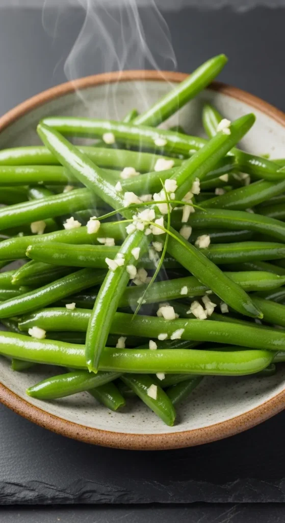 Steamed Green Beans with Garlic