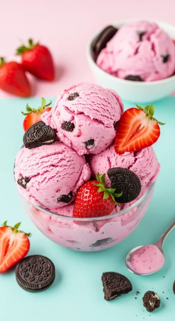 Strawberry Cookies and Cream