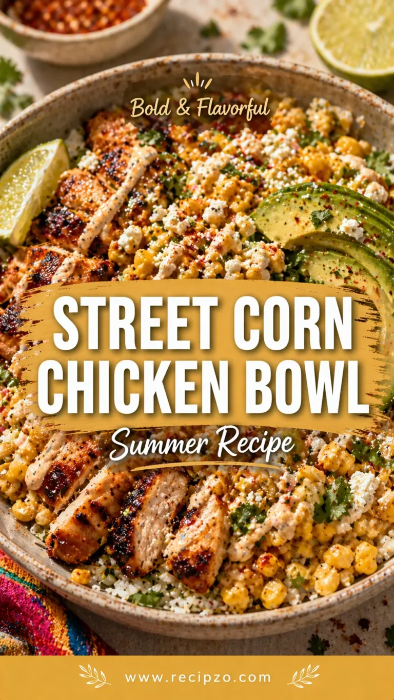 Street Corn Chicken Bowl Summer Recipe