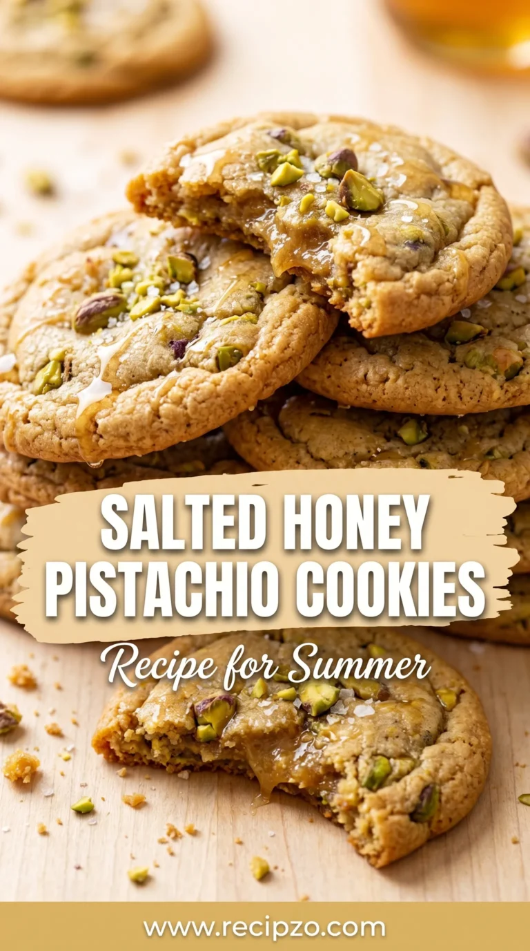 Summer Salted Honey Pistachio Cookies Recipe