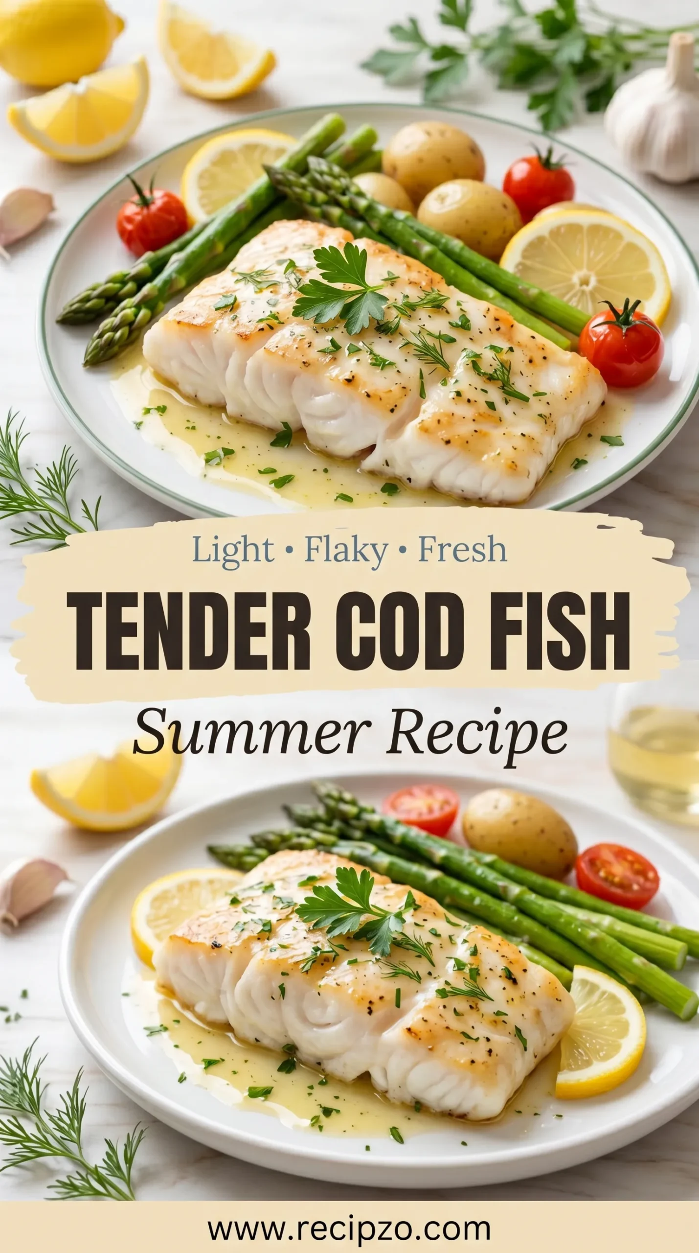 Tender Cod Fish Summer Recipe