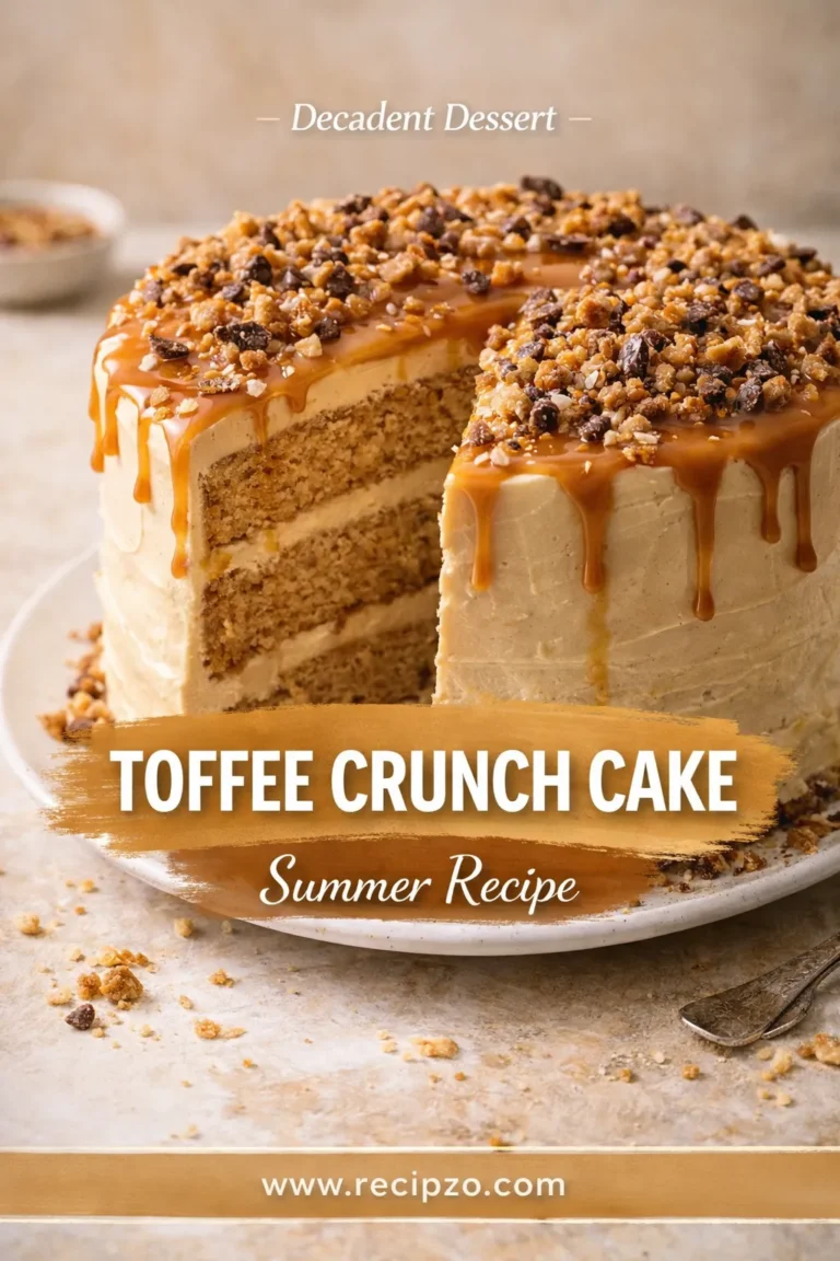 Toffee Crunch Cake Summer Recipe