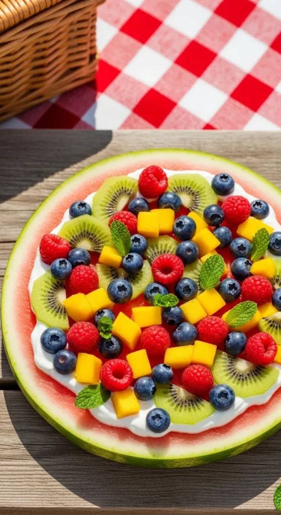 Watermelon Fruit Pizza