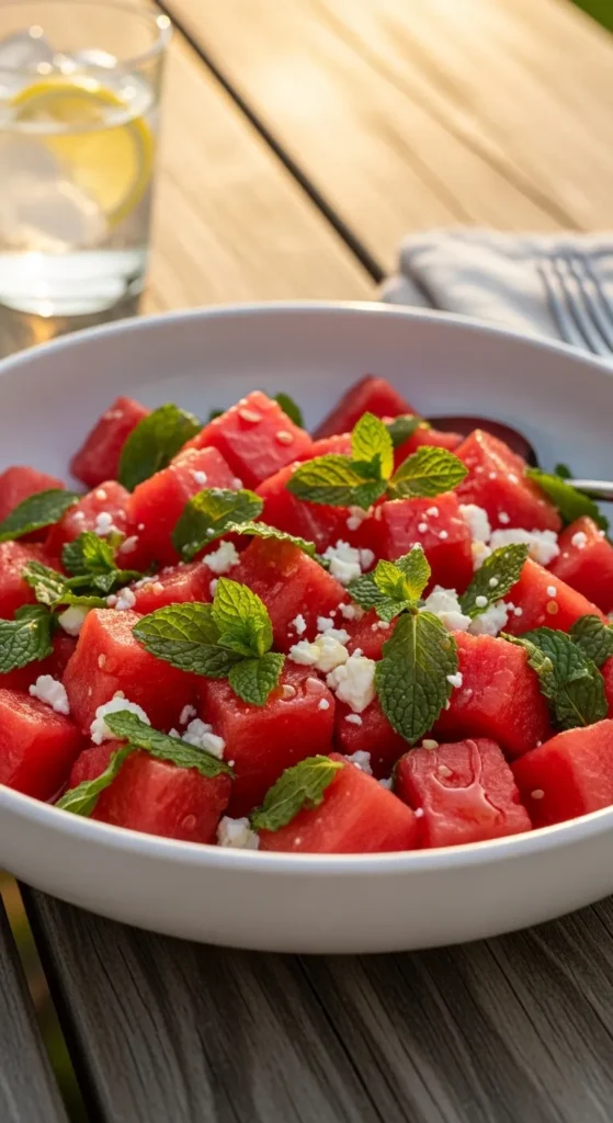Watermelon Mint Salad