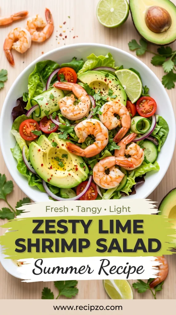 Zesty Lime Shrimp and Avocado Salad Summer Recipe