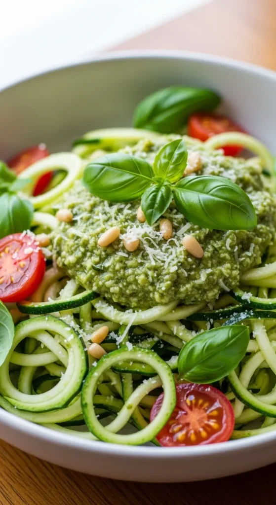 Zucchini Noodles with Pesto