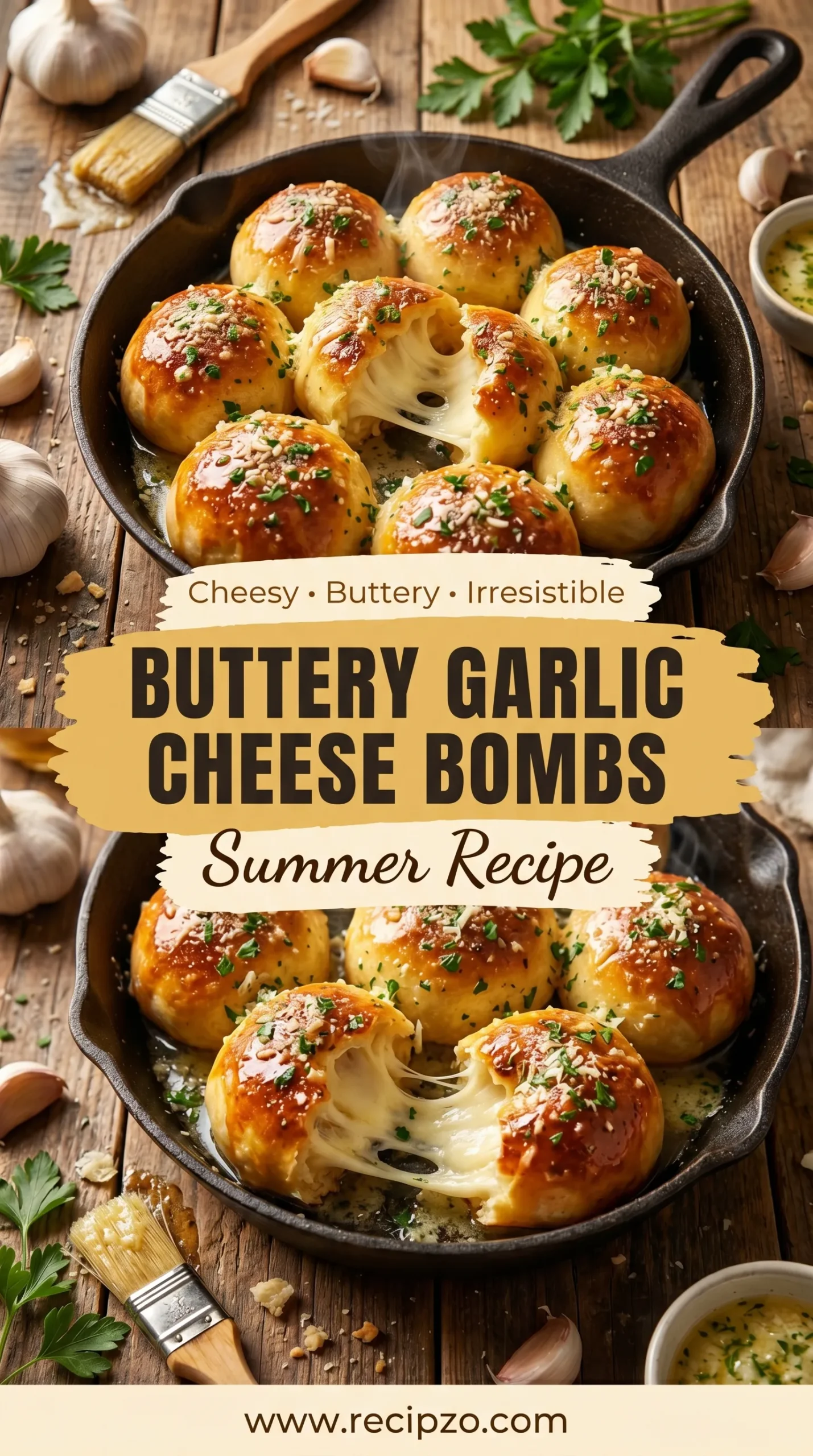 Buttery Garlic Cheese Bombs Summer Recipe