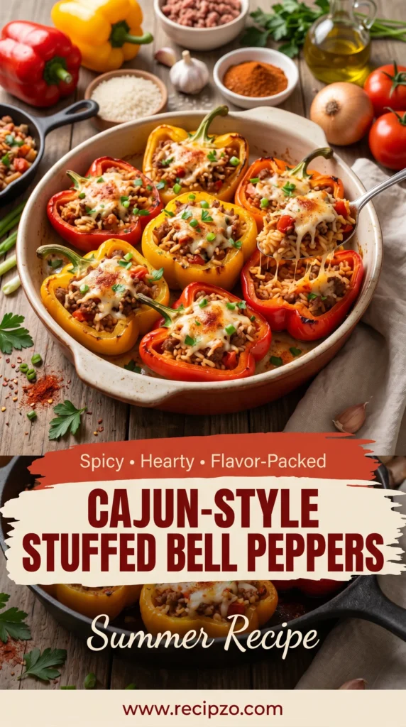 Cajun-Style Stuffed Bell Peppers Summer Recipe