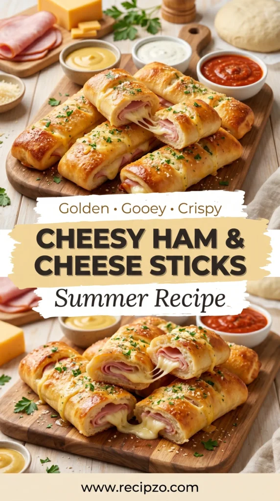 Cheesy Ham and Cheese Sticks Summer Recipe