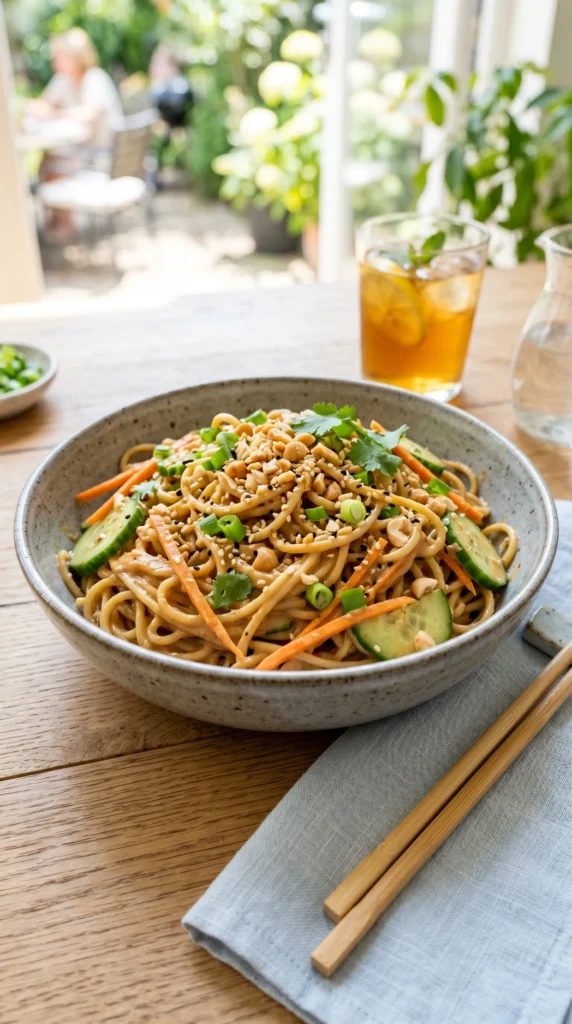 Cold Sesame Peanut Noodles