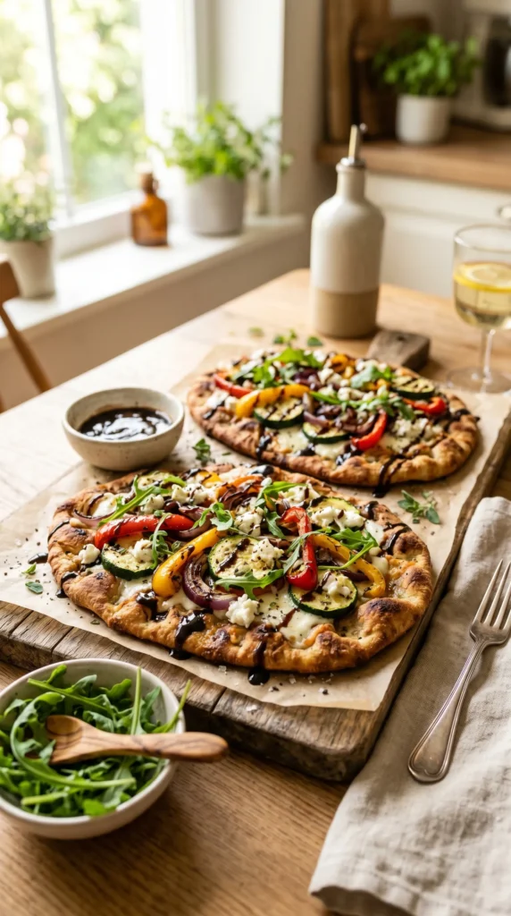 Grilled Veggie Flatbreads