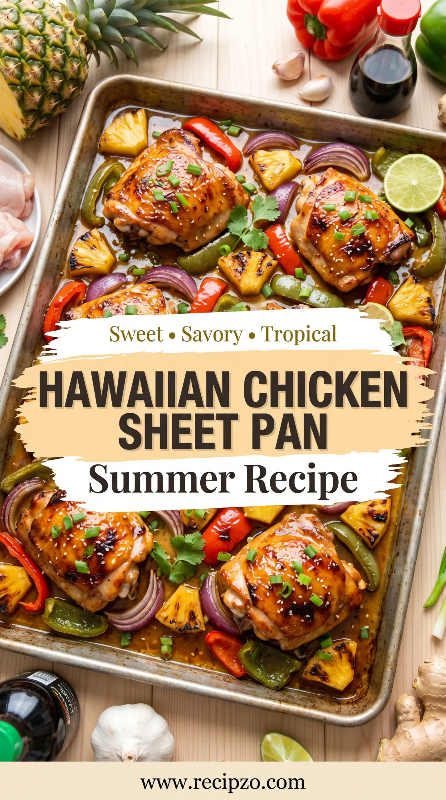 Hawaiian Chicken Sheet Pan Summer Recipe