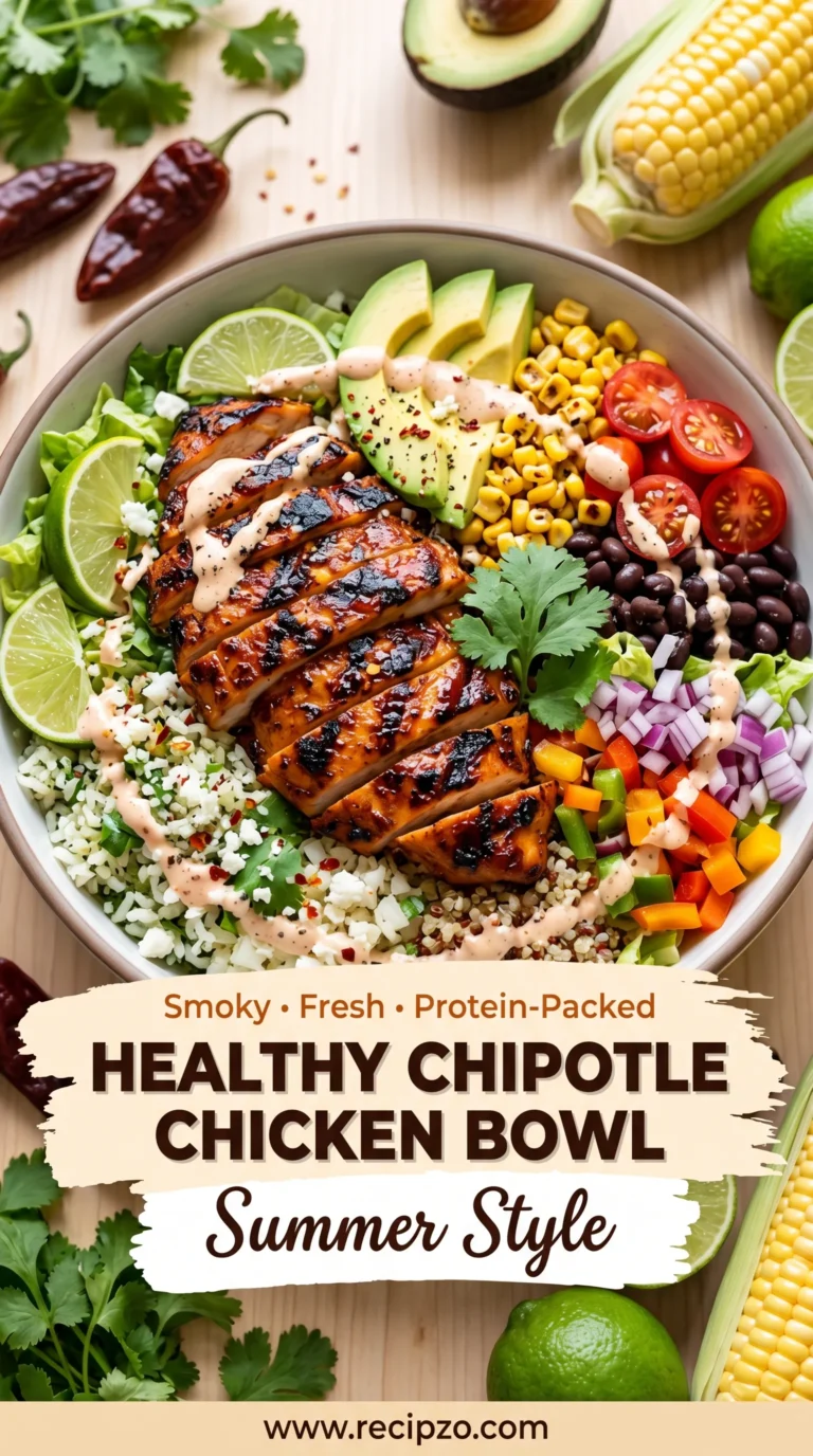 Healthy Chipotle Chicken Bowl – Summer Style