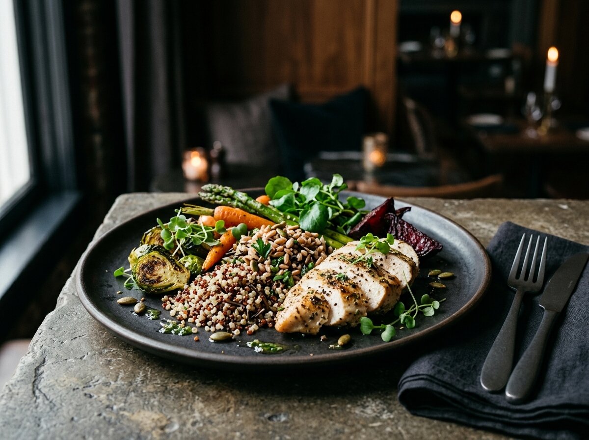 healthy plated