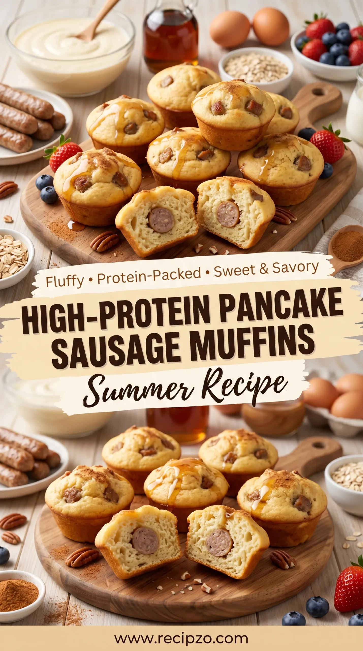 High-Protein Pancake Sausage Mini Muffins Summer Recipe