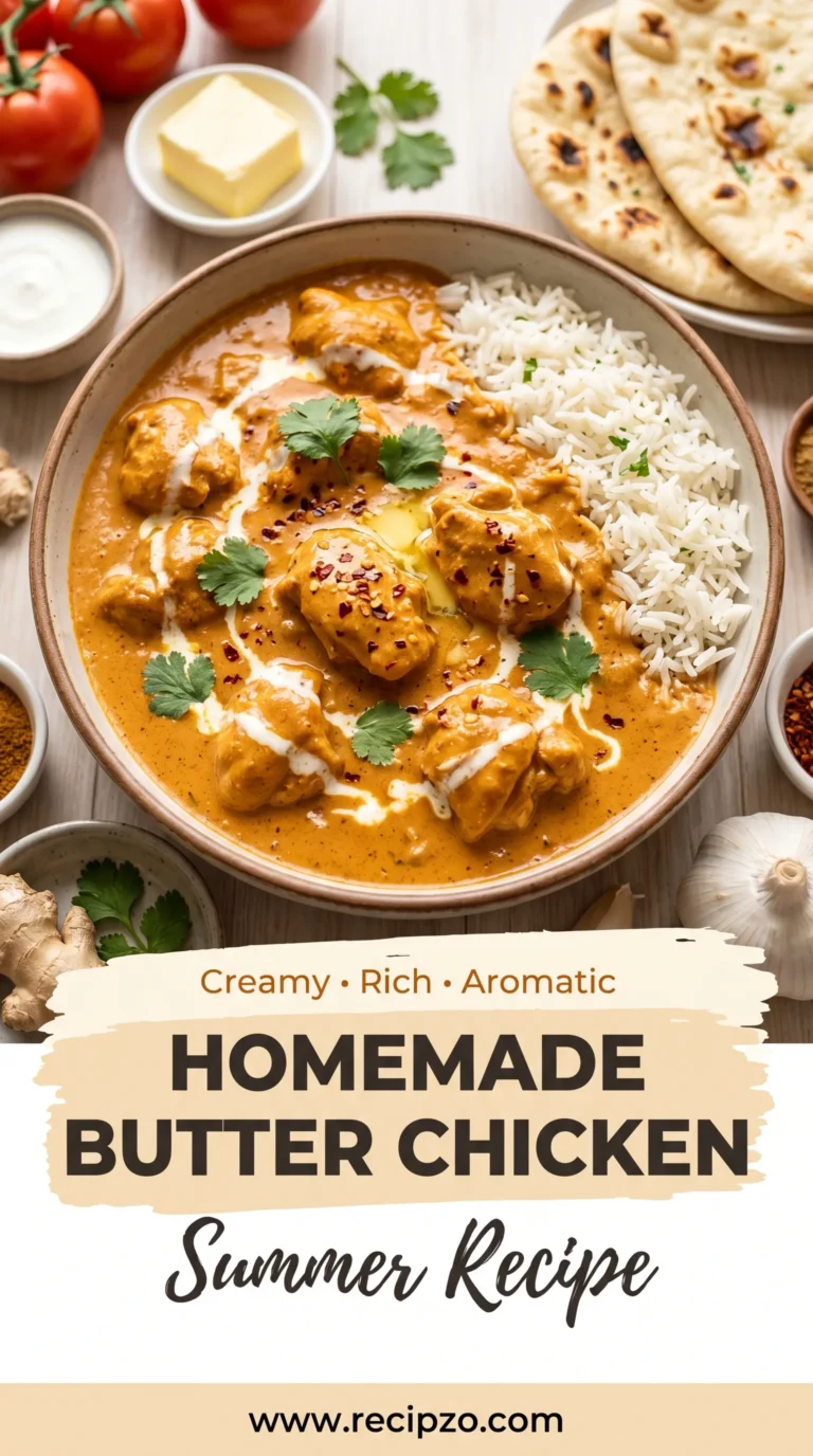 Homemade Butter Chicken Summer Recipe