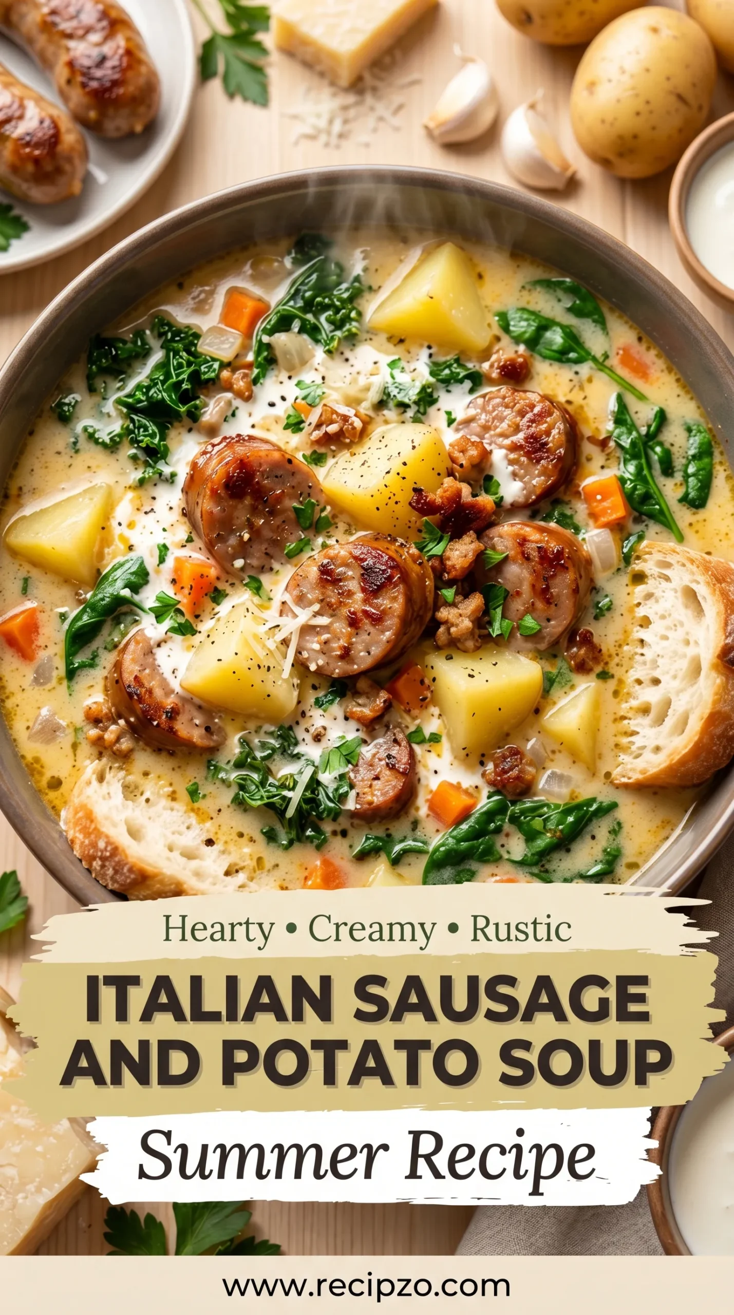 Italian Sausage and Potato Soup Summer Recipe