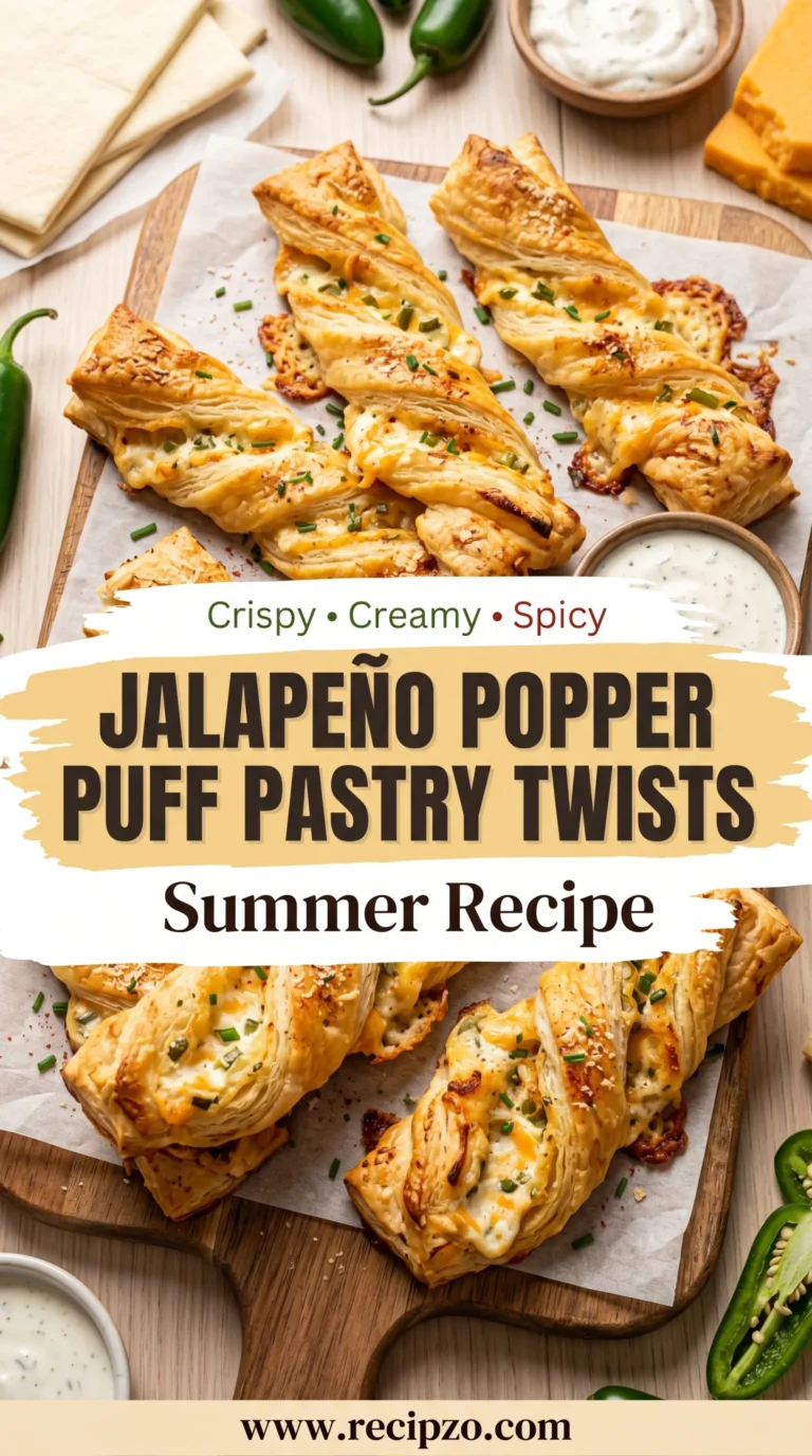 Jalapeño Popper Puff Pastry Twists Summer Recipe