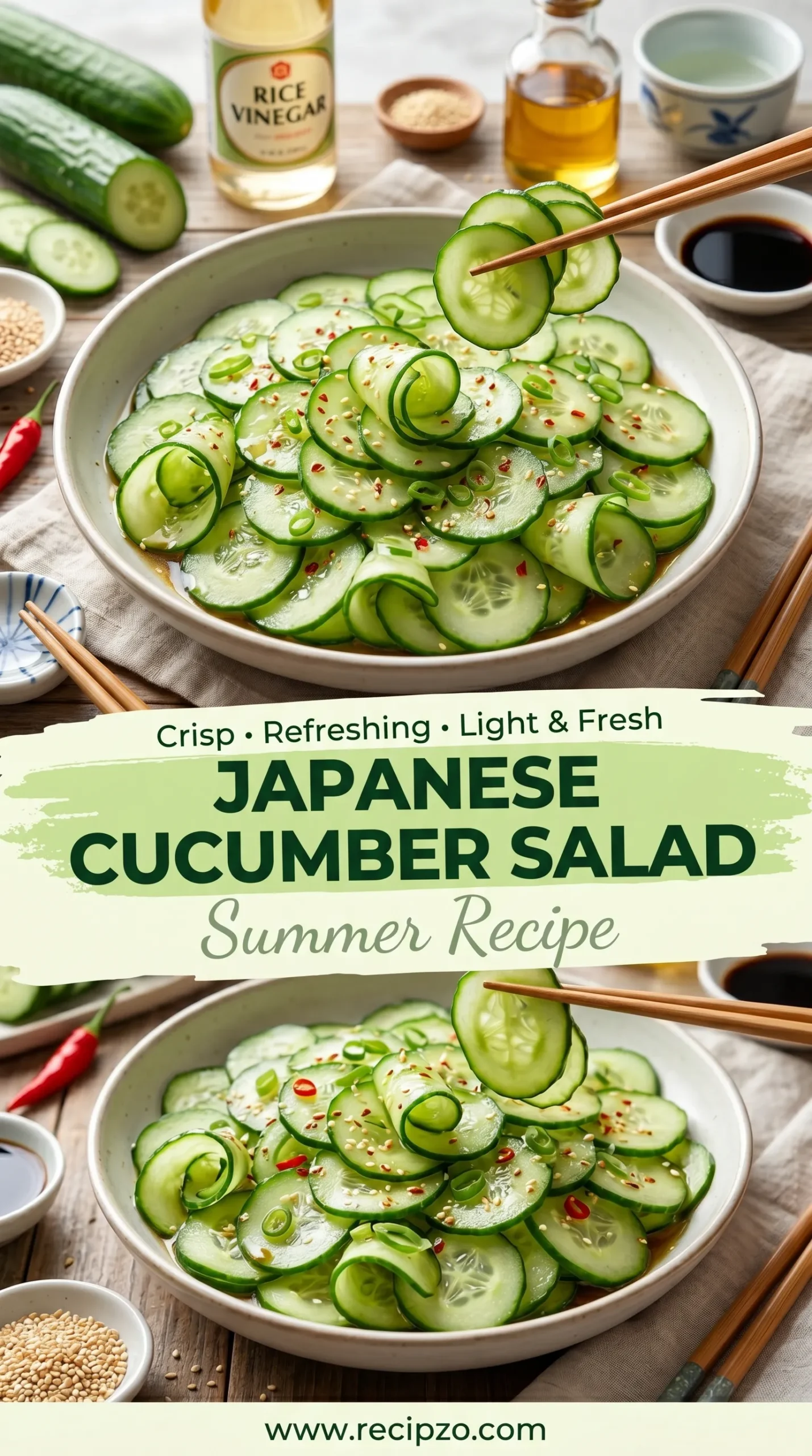Japanese Cucumber Salad Summer Recipe