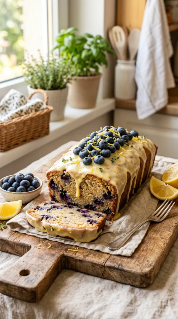 Lemon Blueberry Loaf Cake