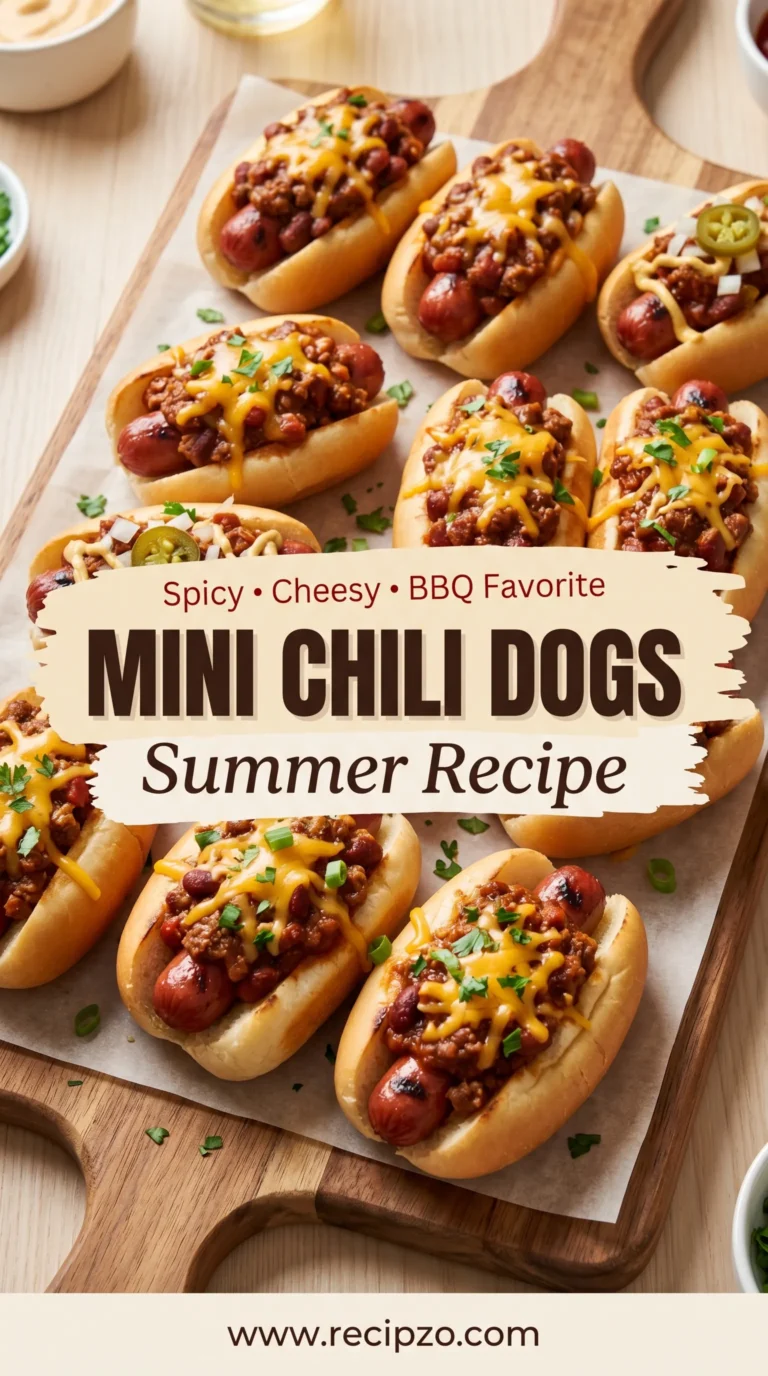 Mini Chili Dogs Summer Recipe