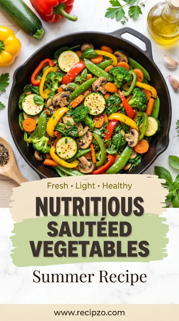 Nutritious Sautéed Vegetables Summer Recipe