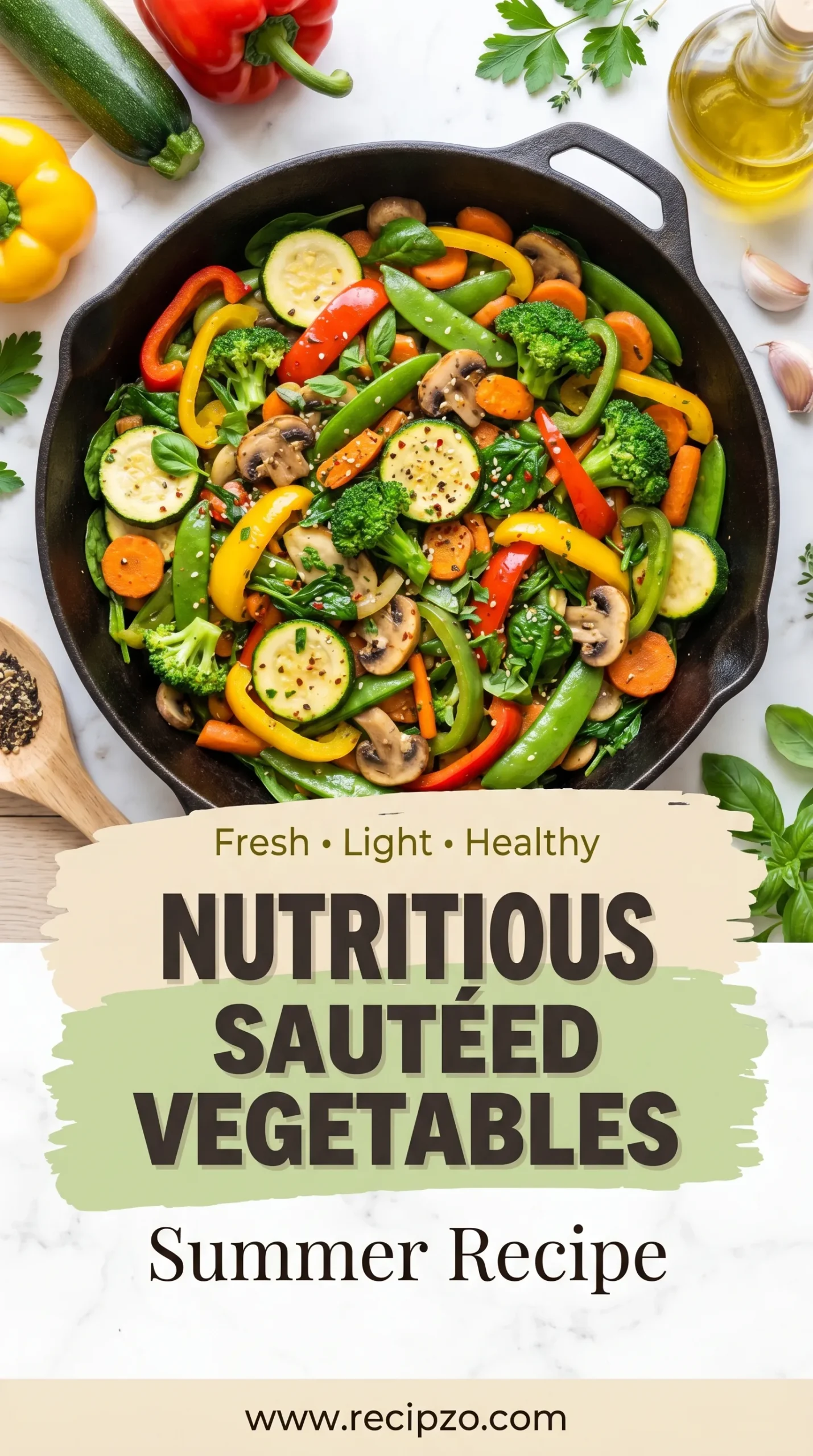 Nutritious Sautéed Vegetables Summer Recipe