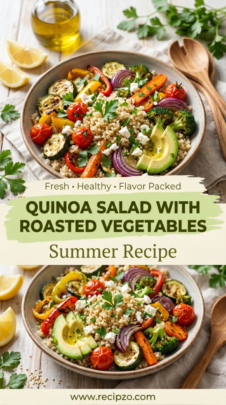 Quinoa Salad with Roasted Vegetables Summer Recipe