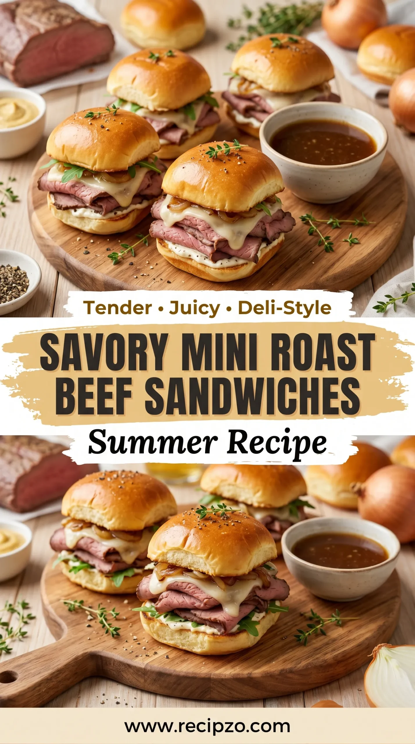 Savory Mini Roast Beef Sandwiches Summer Recipe