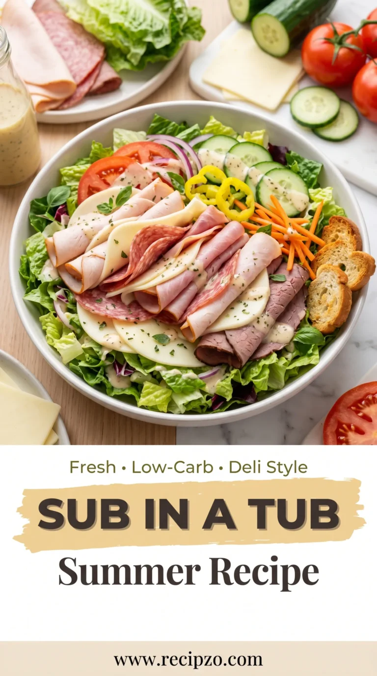 Sub In A Tub Summer Recipe
