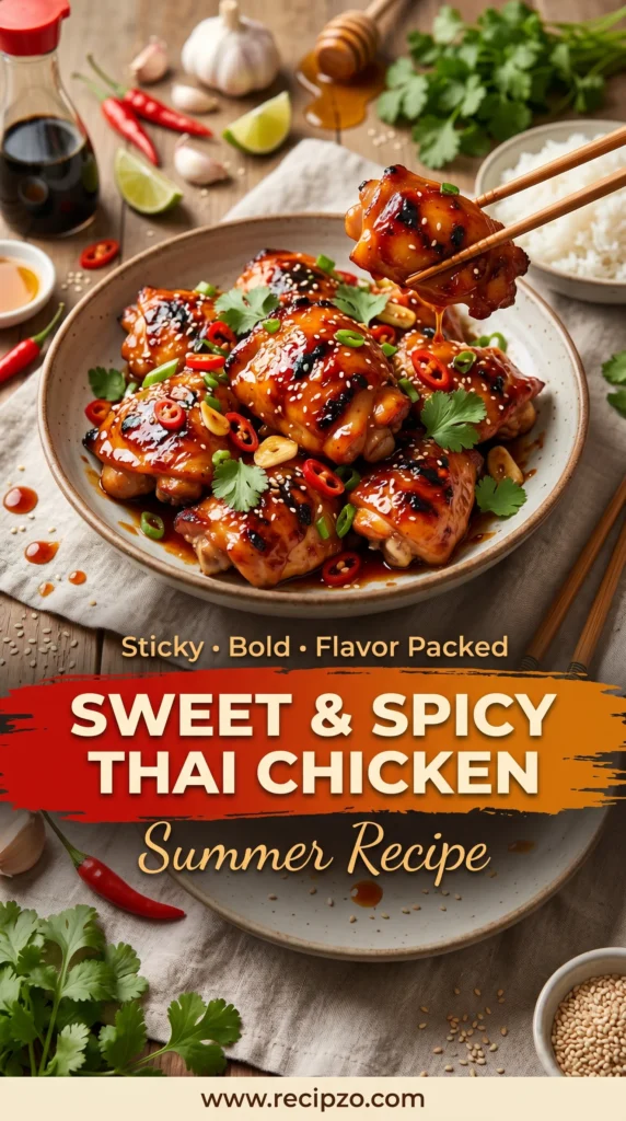 Sweet And Spicy Thai Chicken Summer Recipe