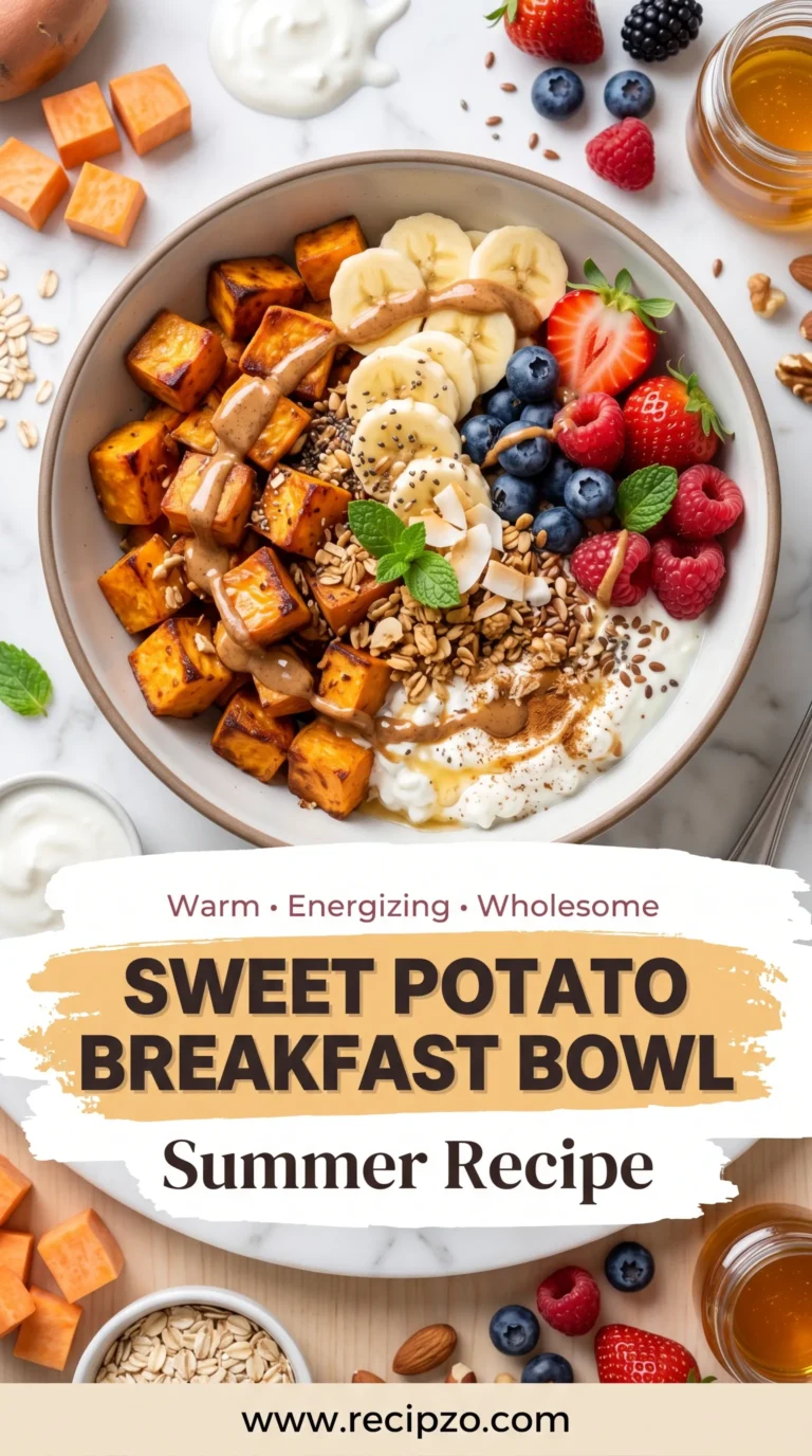 Sweet Potato Breakfast Bowl Summer Recipe