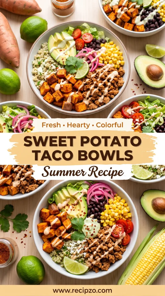 Sweet Potato Taco Bowls Summer Recipe