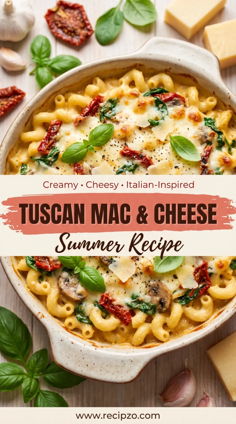 Tuscan Mac and Cheese (Summer Recipe)