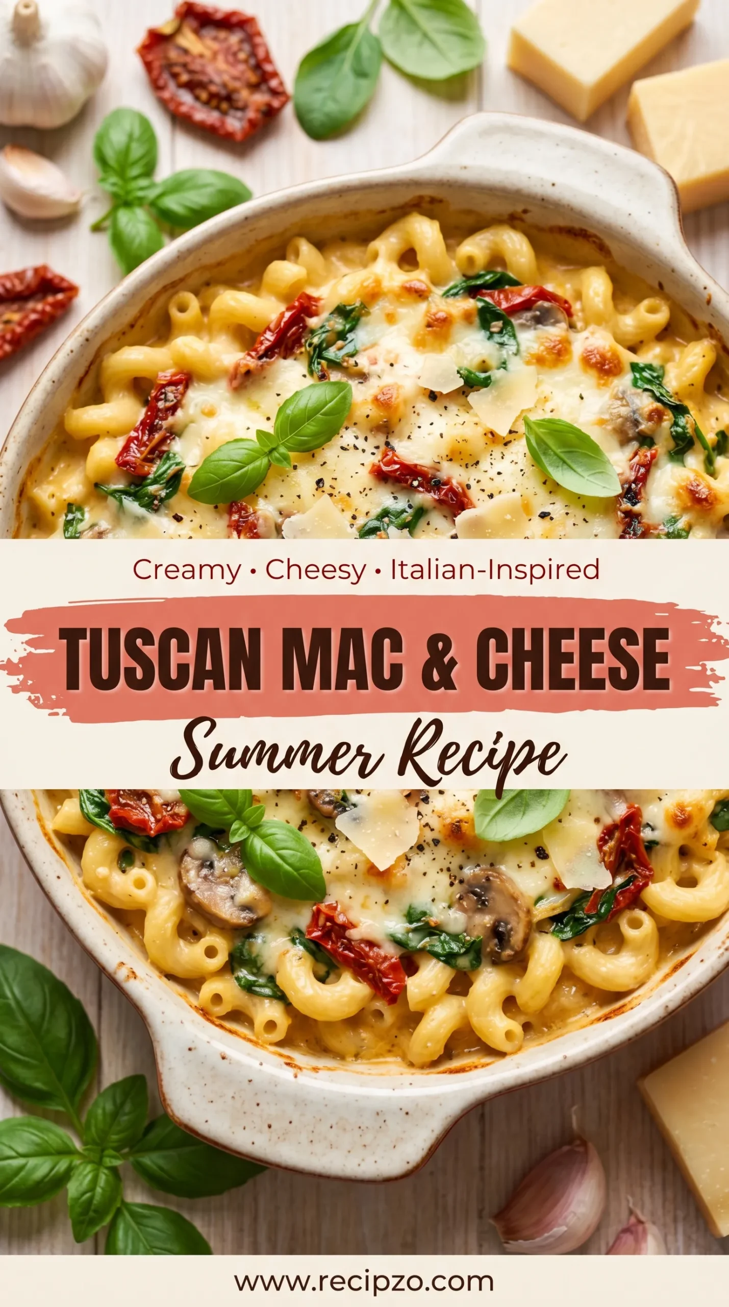 Tuscan Mac and Cheese (Summer Recipe)