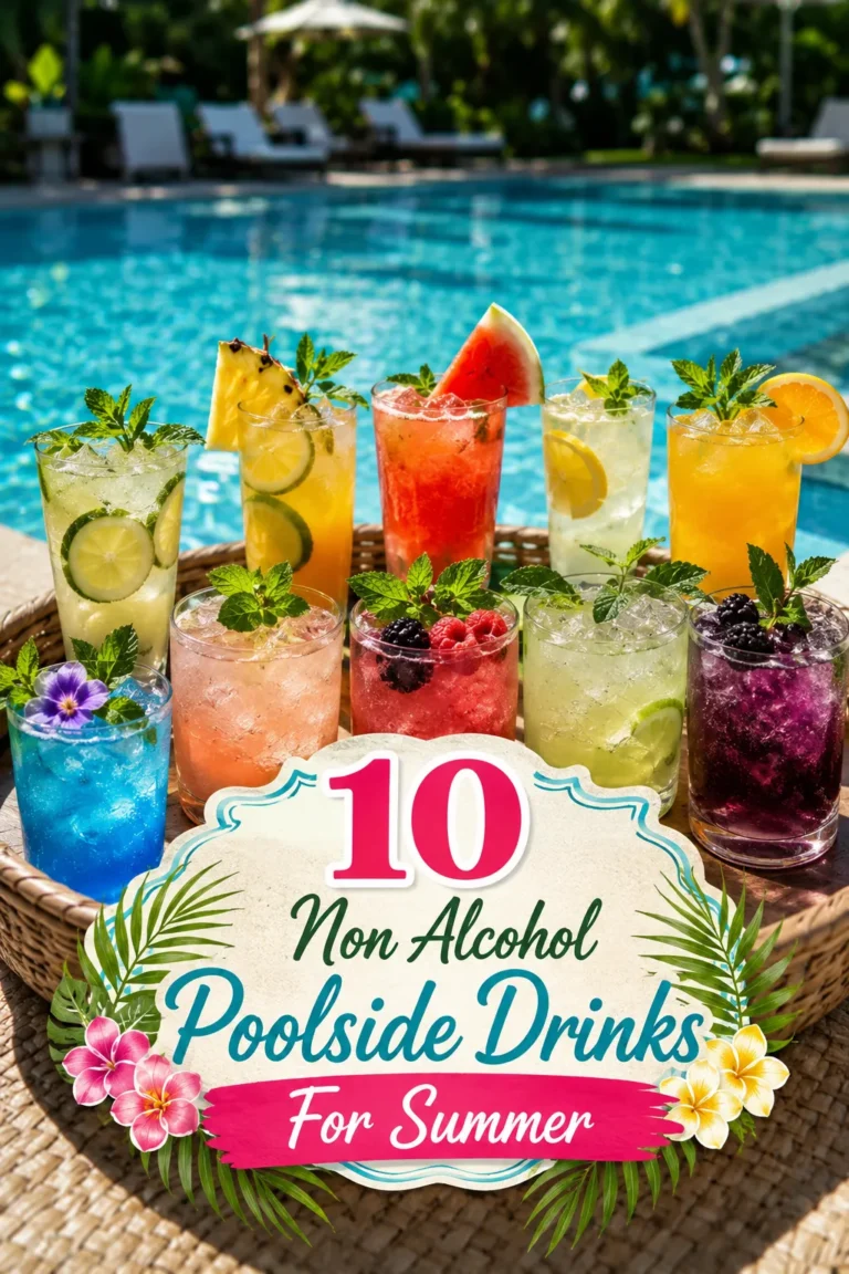 10 No Alcohol Poolside Drinks For Summer